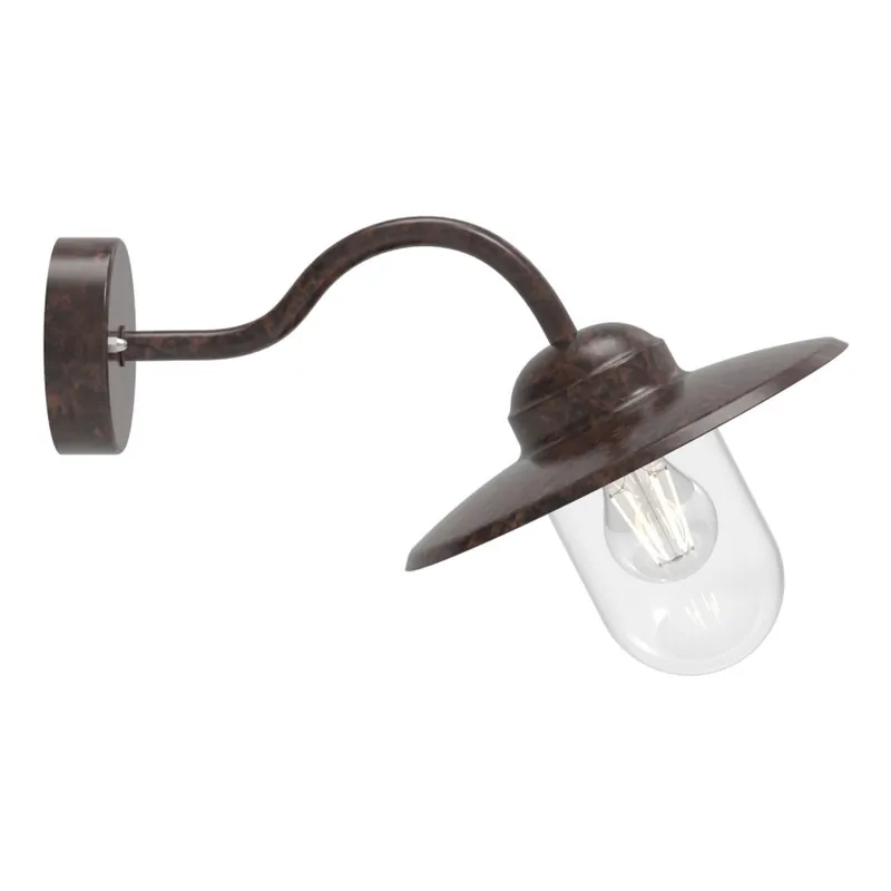 Aktuální Nordlux - Venkovní nástěnná lampa LUXEMBOURG 1xE27/60W/230V IP54 hnědá/patina