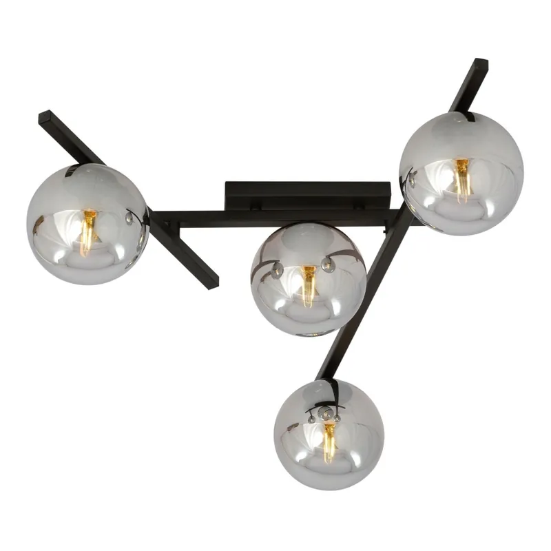 Nejlepší Volba Stropní svítidlo SMART 4xE14/10W/230V černá/šedá