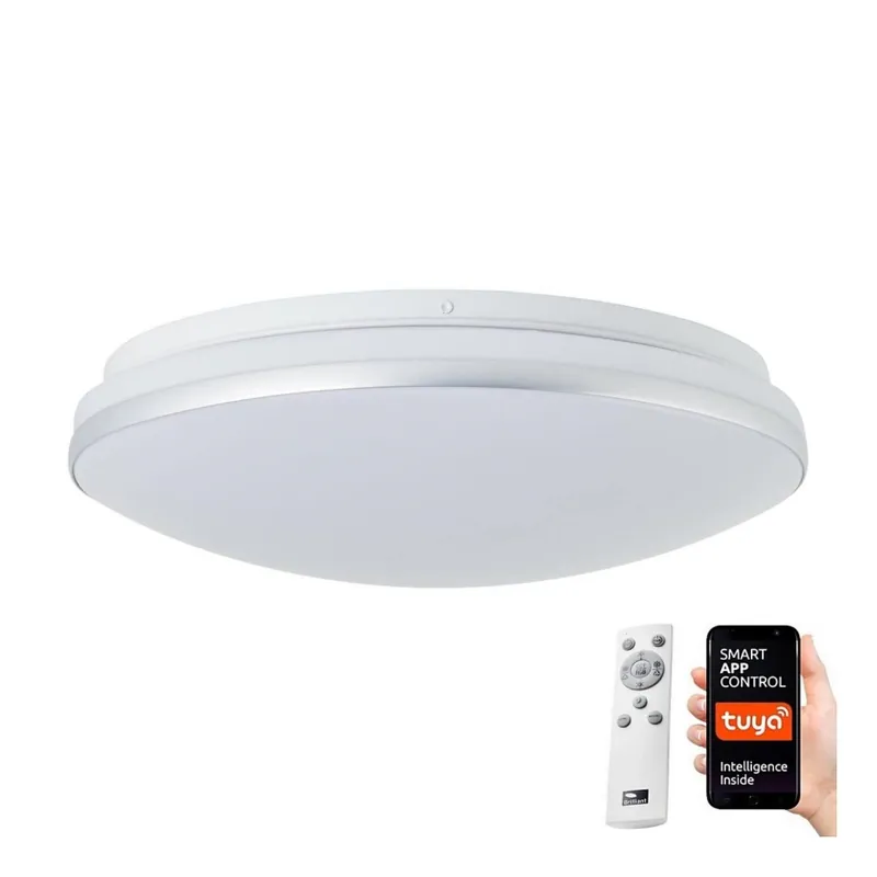 Časově Omezené Brilliant - LED RGBW Stmívatelné stropní svítidlo MIDWAY LED/14W/230V 3100-6500K Wi-Fi Tuya + dálkové ovládání