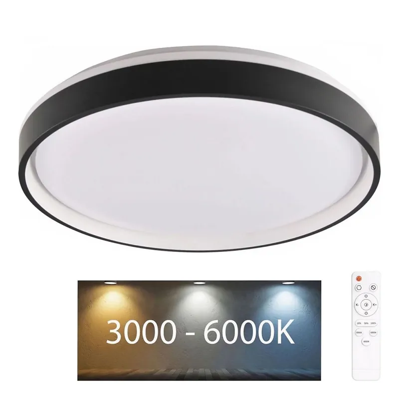 LED Stmívatelné koupelnové stropní svítidlo JADWIGA LED/72W/230V pr. 48 cm 3000-6000K IP44 + dálkové ovládání Bezpečná Platba