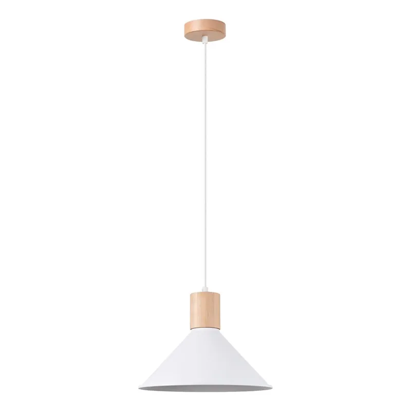 Cenový Hit Lustr na lanku JAGA 1xE27/15W/230V pr. 30 cm bílá