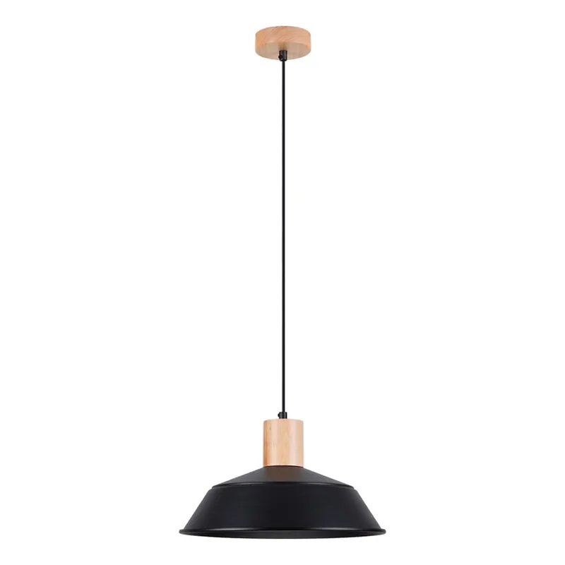 Lustr na lanku FANO 1xE27/15W/230V pr. 34 cm černá Pouze Dnes