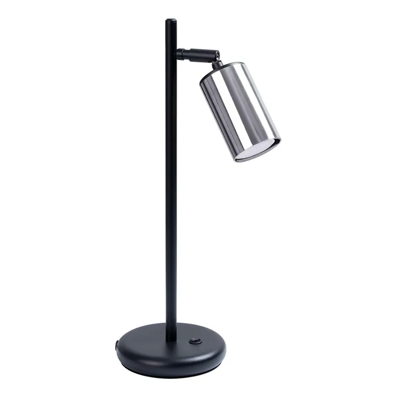 Stolní lampa WINX 1xGU10/10W/230V černá/lesklý chrom Tovární Cena