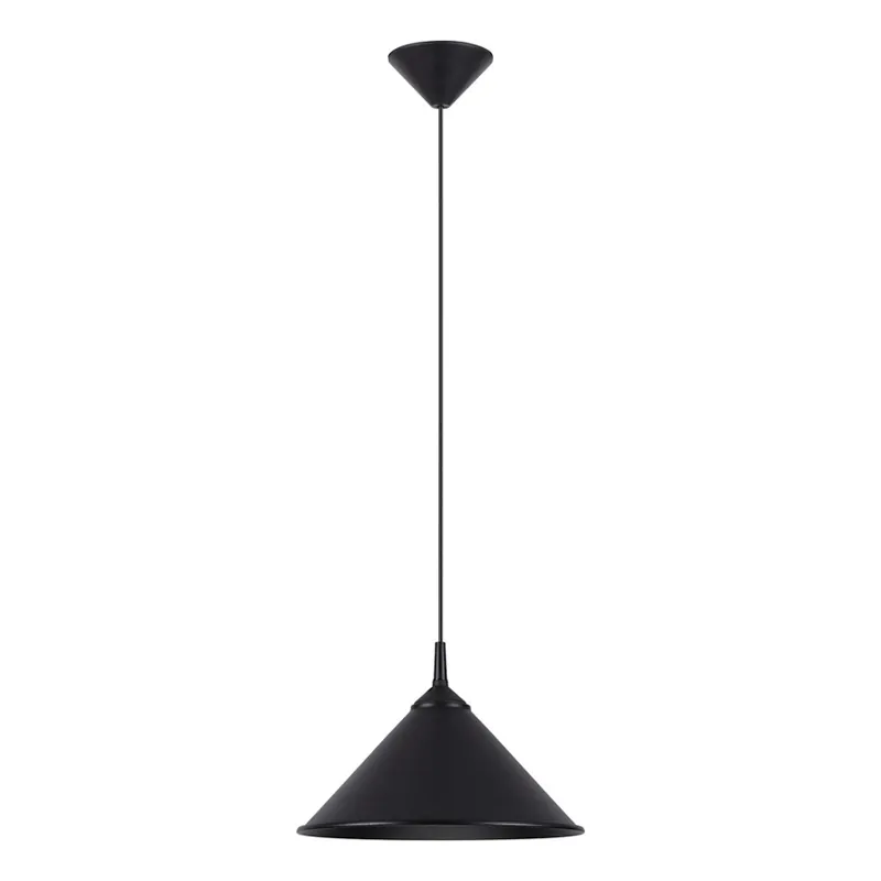 Lustr na lanku ZUMA 1xE27/15W/230V pr. 30 cm černá Zlevněný