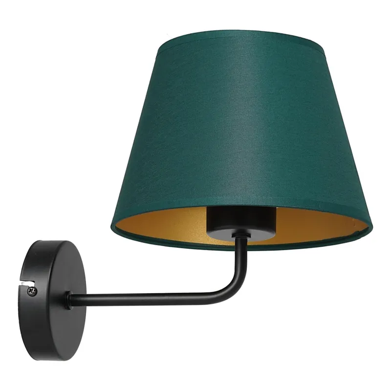 Nástěnná lampa ARDEN 1xE27/60W/230V zelená/zlatá Cenový Hit