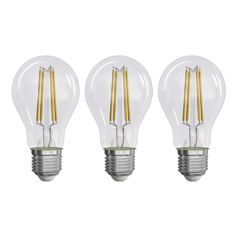 SADA 3x LED Žárovka FILAMENT A60 E27/3,8W/230V 2700K Energetická třída A Vysoce Kvalitní
