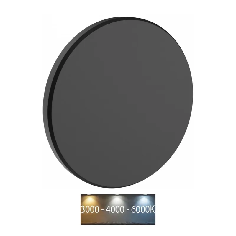 Výprodej LED Venkovní nástěnné svítidlo PIATTA LED/9W/230V 3000/4000/6000K pr. 12 cm IP44 černá