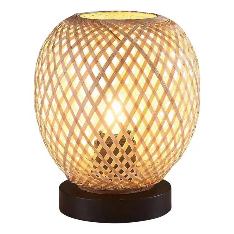 Stolní lampa ZANZIBAR 1xE27/20W/230V pr. 18 cm bambus Poslední Šance