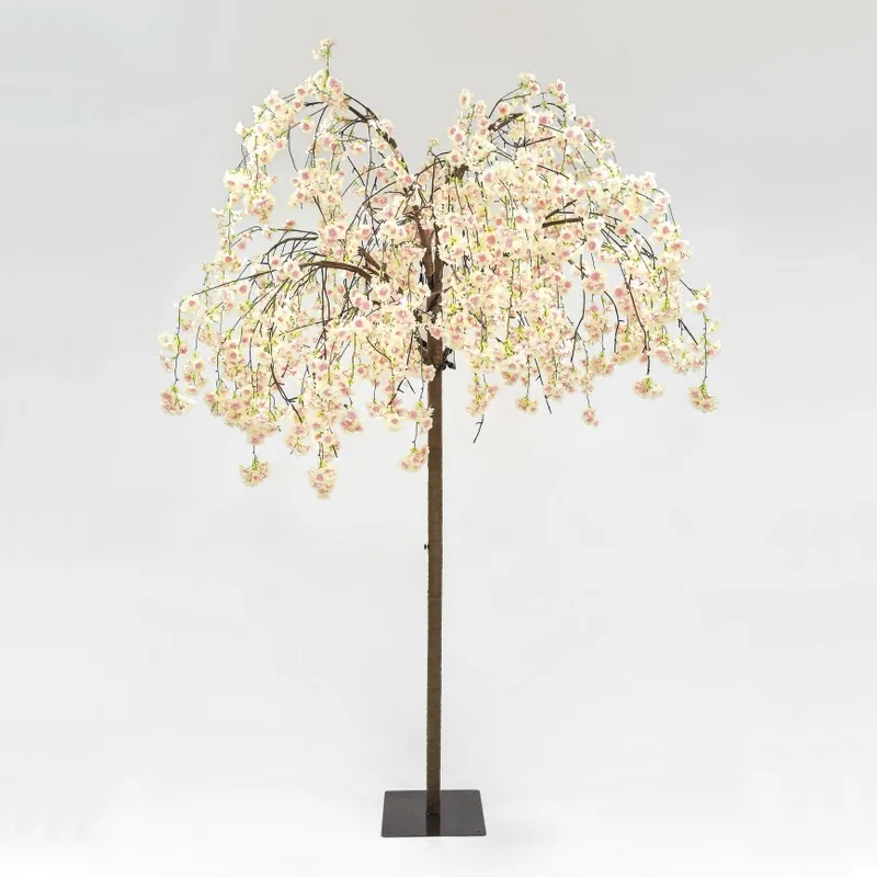 Značkový LED Vánoční dekorativní umělý strom CHERRY TREE 288xLED/230V 2,5 m třešeň