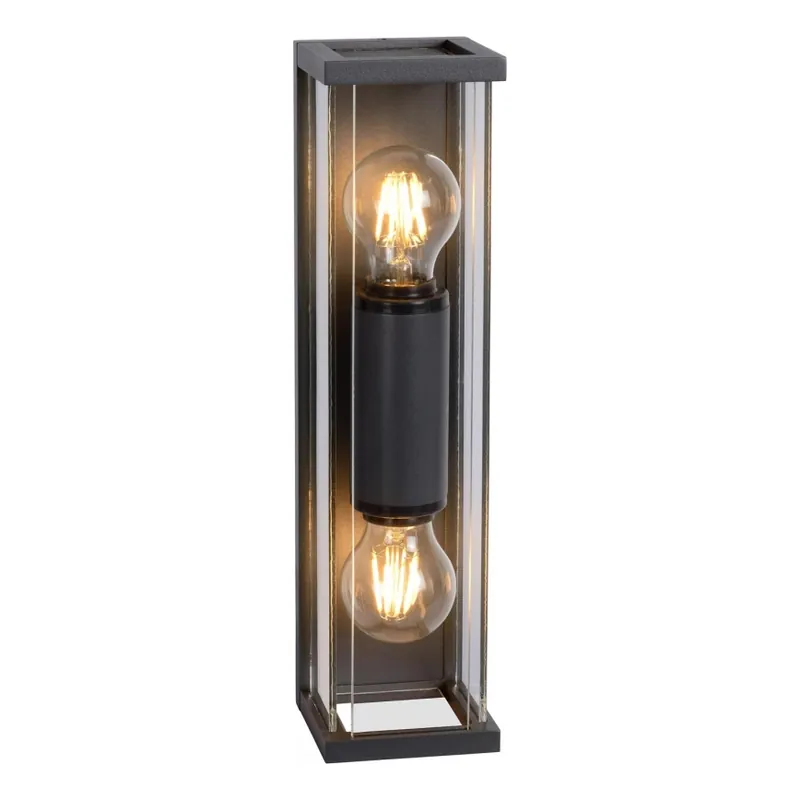 Expresní Doručení Lucide 27885/02/30 - Venkovní nástěnné svítidlo CLAIRE 2xE27/15W/230V IP54