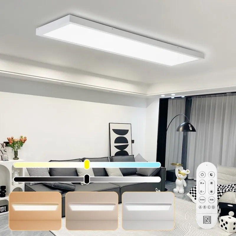 Immax NEO 07276L - LED Stmívatelné koupelnové stropní svítidlo NEO LITE FRAME LED/50W/230V IP44 Wi-Fi Tuya + dálkové ovládání bílá Sezónní Sleva