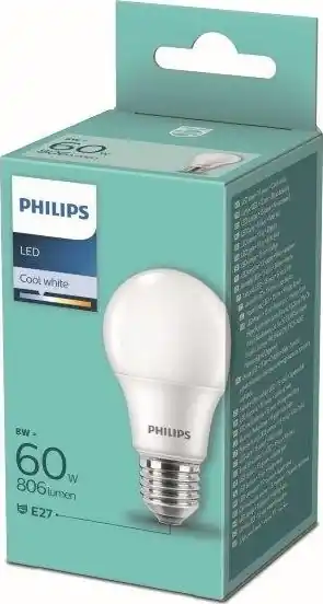 LED Žárovka Philips A60 E27/8W/230V 4000K Odeslání Ihned