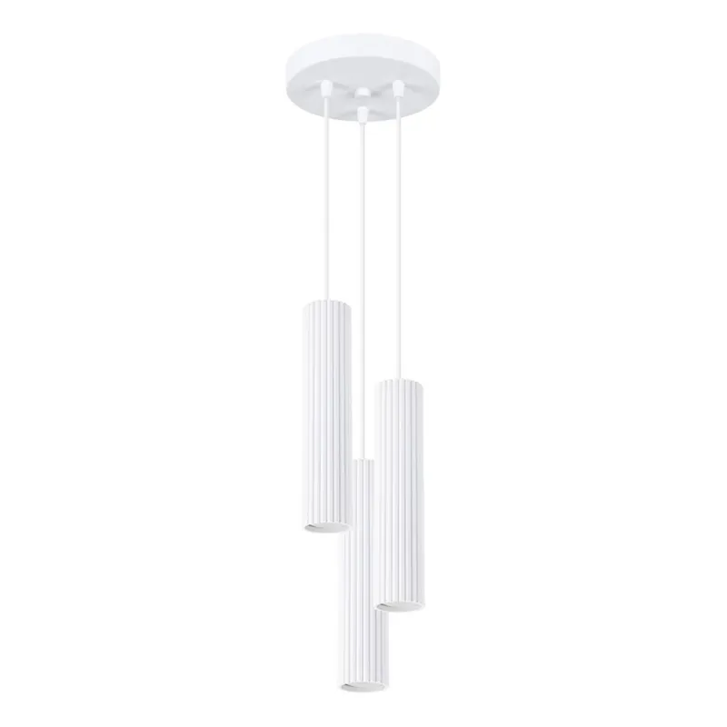 Lustr na lanku KARBON 3xGU10/10W/230V bílá Pouze Dnes
