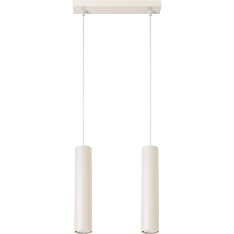 Přímo Od Výrobce Lustr na lanku LAGOS 2xGU10/10W/230V krémová