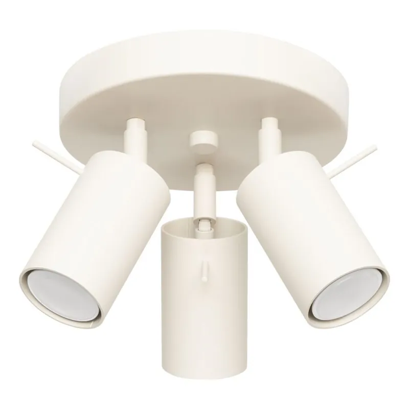 Sezónní Sleva Bodové svítidlo RING 3xGU10/10W/230V krémová