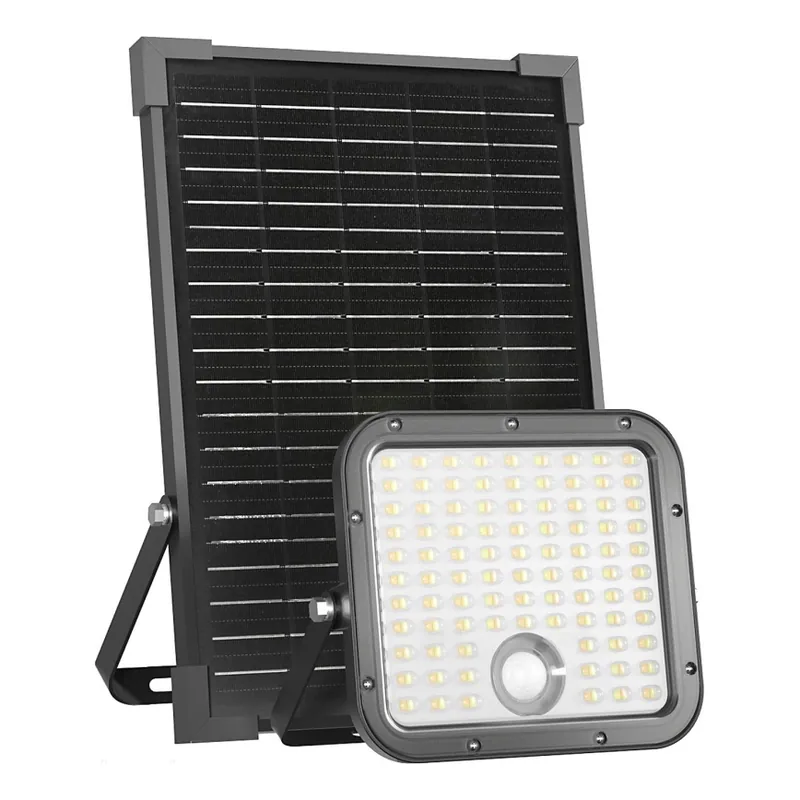 LED Venkovní solární reflektor se senzorem LED/30W/6,4V IP65 3000/4000K 6000 mAh + dálkové ovládání Originální