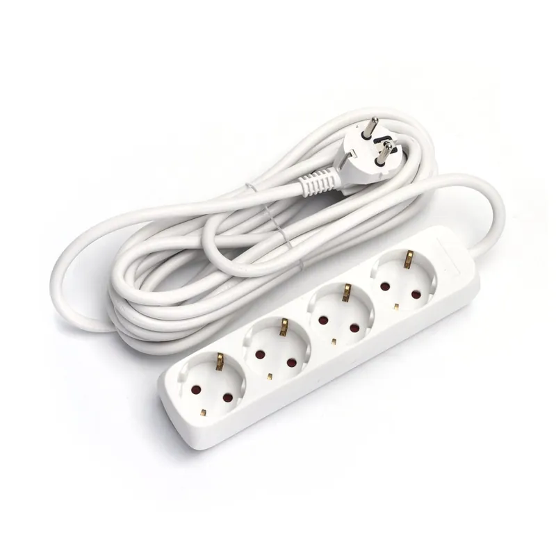 Aigostar - Prodlužovací kabel 4Z Typ F 1,5m bílá SCHUKO Nejlepší Volba