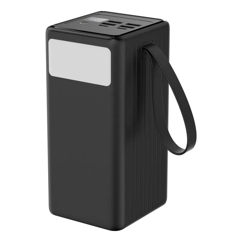 Power Bank 60000 mAh 20W Power Delivery 4xUSB-A + 2xUSB-C s LED svítilnou a USB-C kabelem 1m černá Top Prodej