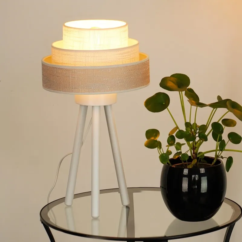 Odeslání Ihned Brilagi - Stolní lampa ALASKA LUNETA 1xE27/15W/230V šedá/krémová