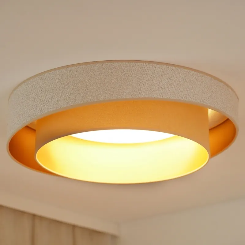 Brilagi - LED Stmívatelné stropní svítidlo VEGAS SHINE LED/24W/230V pr. 60 cm 3000/4000/6500K krémová/béžová + dálkové ovládání Ověřený