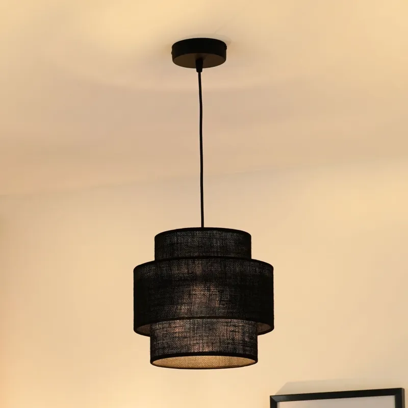 Brilagi - Lustr na lanku SPACE YUTE 1xE27/15W/230V pr. 25 cm černá Speciální Cena