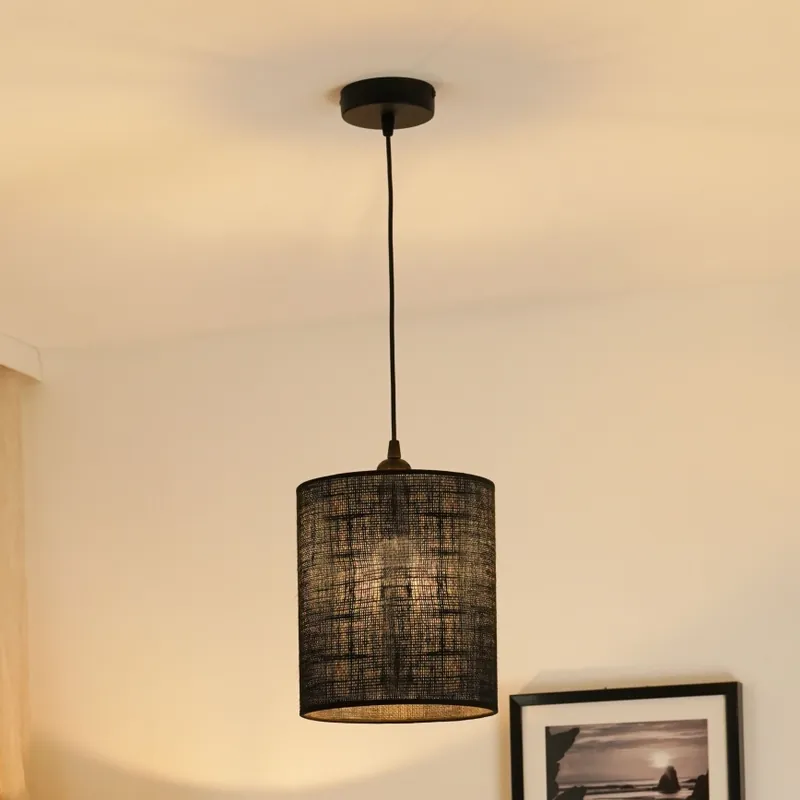 Brilagi - Lustr na lanku TUBES 1xE27/15W/230V pr. 20 cm černá Expresní Doručení
