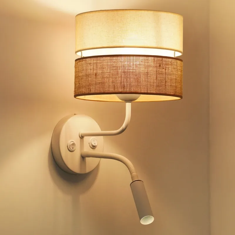 Nakupujte Hned Brilagi - Nástěnná lampa ROYAL YUTE 1xE27/15W/230V + 1xG9/6W béžová/krémová/bílá