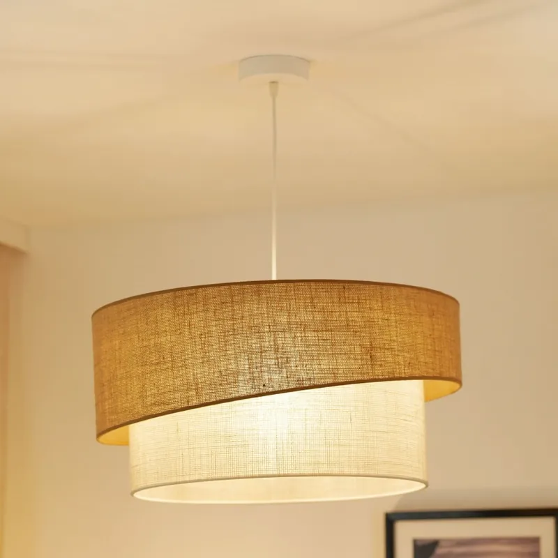 Brilagi - Lustr na lanku SHINE 1xE27/15W/230V pr. 50 cm béžová/krémová Top Prodej