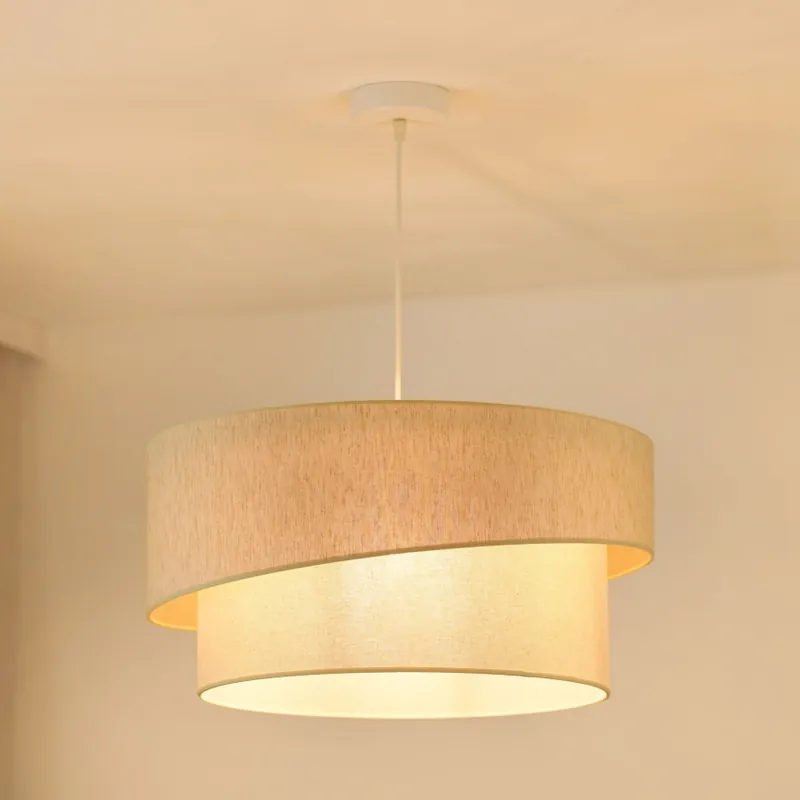 Vrácení Zdarma Brilagi - Lustr na lanku SHINE 1xE27/15W/230V pr. 50 cm krémová