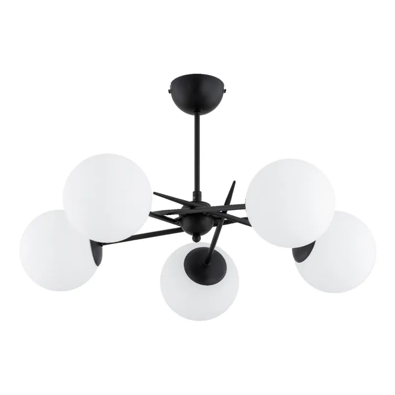 Přisazený lustr PRIMERY 5xE14/10W/230V černá Zlevněný