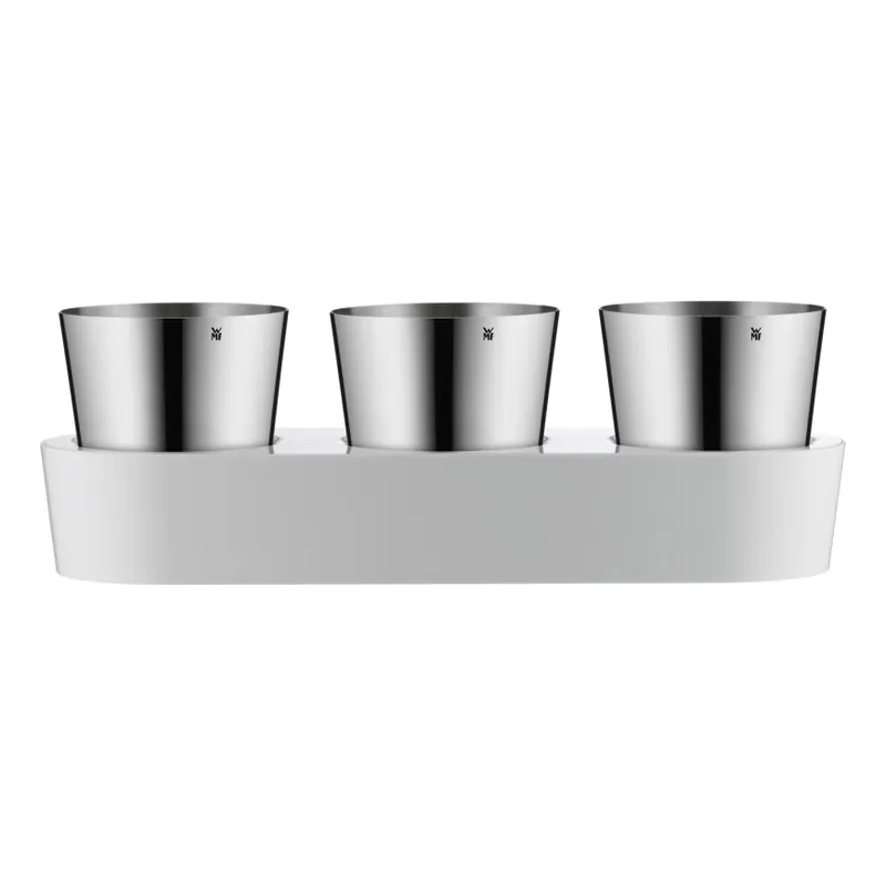 WMF - Samozavlažovací květináč na bylinky 3ks GOURMET bílá/nerez Expresní Doručení