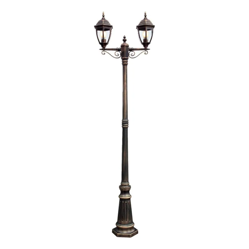 Expresní Doručení Redo 9609 - Venkovní lampa SEVILLA 2xE27/42W/230V IP44 zlatá/patina
