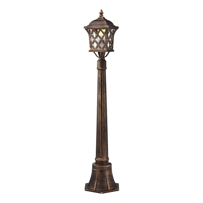 Bezpečná Platba Redo 9961 - Venkovní lampa BREMEN 1xE27/42W/230V IP23 zlatá/patina