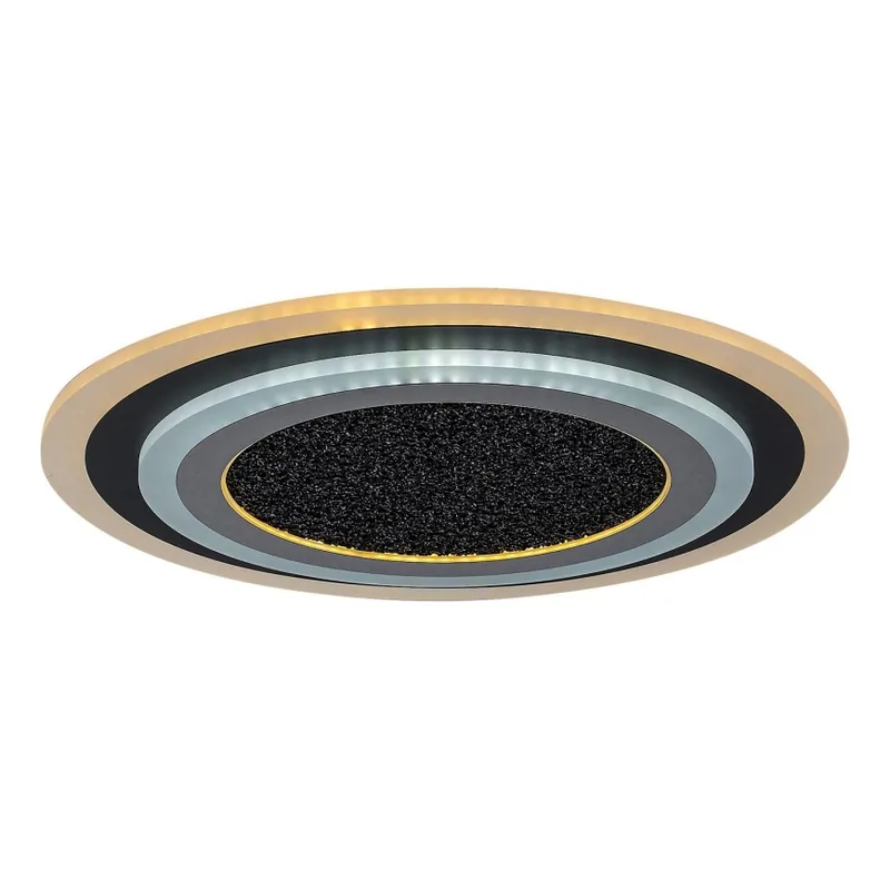 Ověřený Rabalux - LED Stmívatelné stropní svítidlo LED/56W/230V 3000/4000/6000K černá + dálkové ovládání pr. 45 cm
