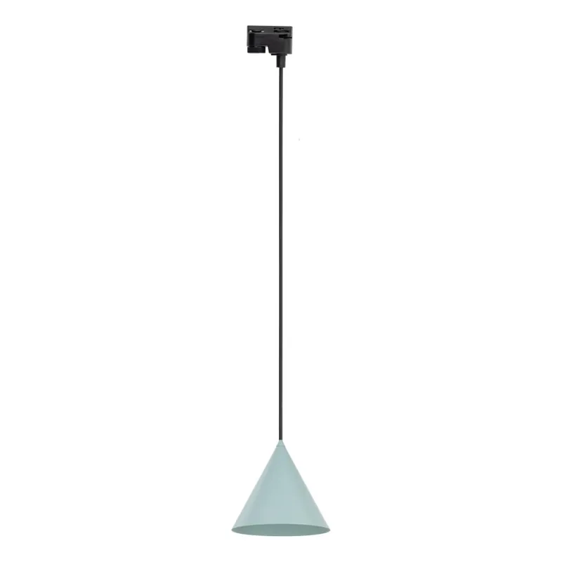 Speciální Cena Lustr na lanku do 1-fázového lištového systému CONO 1xE27/15W/230V černá/mintová