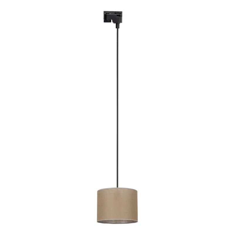 Sezónní Sleva Lustr na lanku do 1-fázového lištového systému TRACER 1xE27/15W/230V pr. 20 cm černá/hnědá