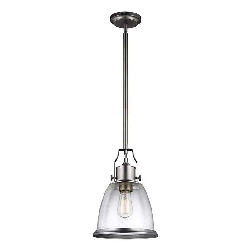 Přímo Od Výrobce Feiss - Lustr na tyči HOBSON 1xE27/60W/230V stříbrná