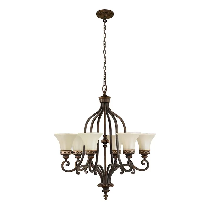 Feiss - Lustr na řetězu DRAWING ROOM 6xE27/60W/230V Tovární Cena