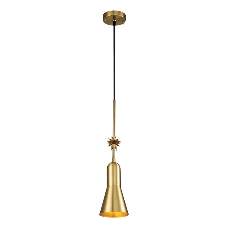 Horká Nabídka Elstead - Lustr na lanku ETOILE 1xE27/60W/230V pr. 13,3 cm zlatá