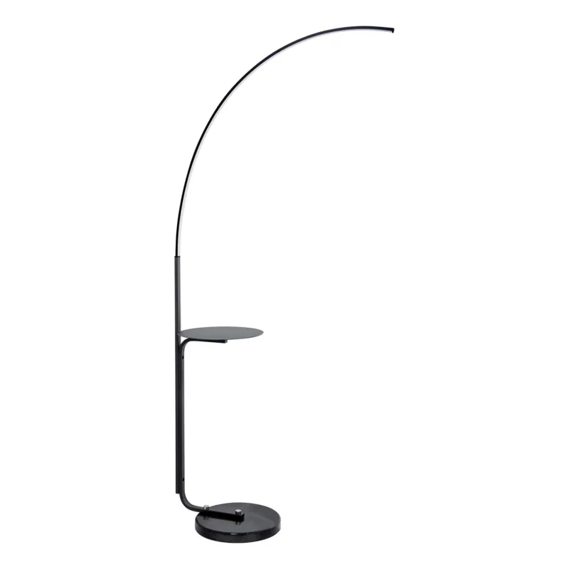 LED Stojací lampa se stolkem LED/20W/230V 3000-6500K černá Aktuální