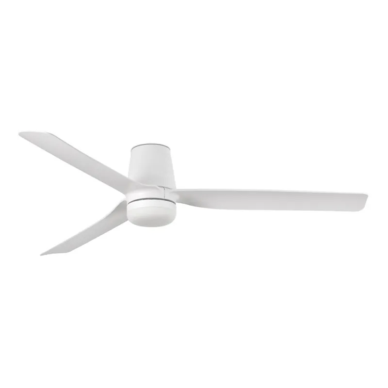 FARO 33832WT-1TW - LED Stmívatelný stropní ventilátor MINI PUNT TUB S LED/10W/230V 2700/4000/6000K bílá pr. 90 cm Wi-Fi Tuya + dálkové ovládání Originální