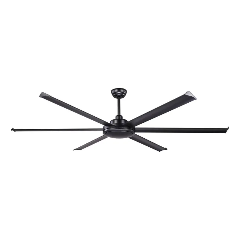 FARO 34203 - Stropní ventilátor ROTTERDAM XL černá pr. 200 cm + dálkové ovládání Vysoce Kvalitní