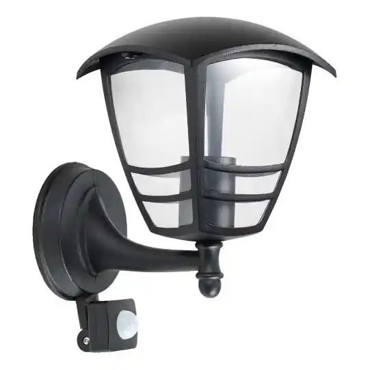 Časově Omezené Venkovní nástěnné svítidlo se senzorem TEVIO 1xE27/60W/230V IP54 černá