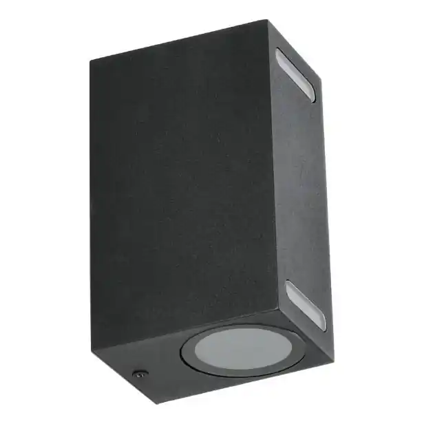 Venkovní nástěnné svítidlo QUERK 2xGU10/35W/230V IP54 15 cm černá Nejlepší Cena