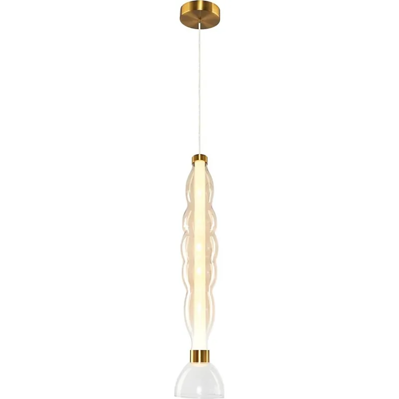 LED Lustr na lanku LUCCO LED/18W/230V pr. 15 cm zlatá Speciální Cena