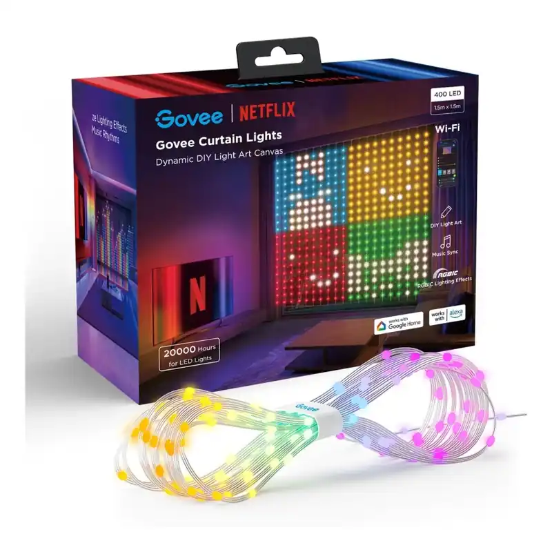 Govee - LED RGB Stmívatelný venkovní dekorační řetěz LED/15W/230V IP65 Wi-Fi Vrácení Zdarma