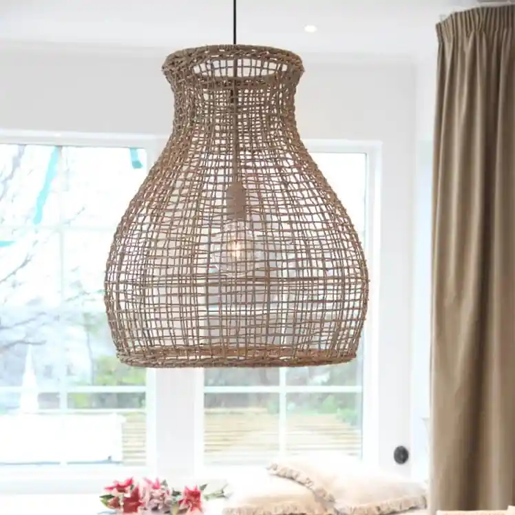 Objednat Nyní ByRydens - Lustr na lanku SEAGRASS 1xE27/8W/230V béžová pr. 49 cm