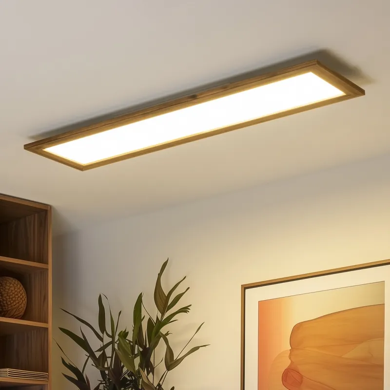 Sleva Brilagi - LED Stropní svítidlo SLIMFRAME WOOD LED/58W/230V 124x34 cm hnědá