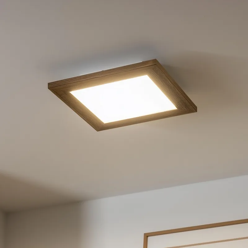 Brilagi - LED Stmívatelné stropní svítidlo SLIMFRAME WOOD LED/25W/230V 34x34 cm 3000-6000K hnědá + dálkové ovládání Aktuální