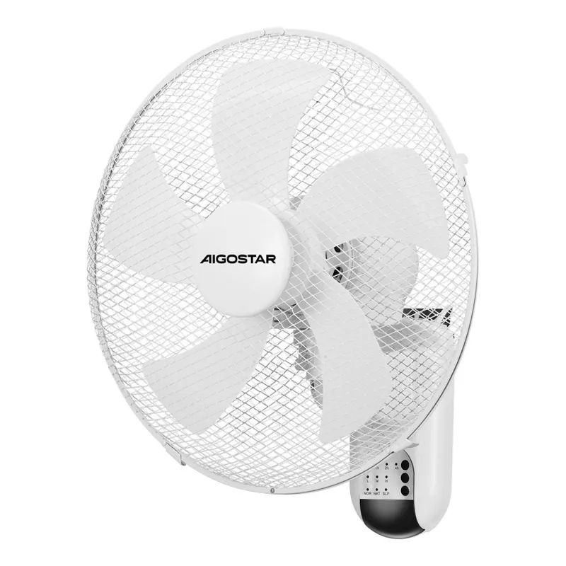 Sleva Aigostar - Nástěnný ventilátor 45W/230V bílá + dálkové ovládání